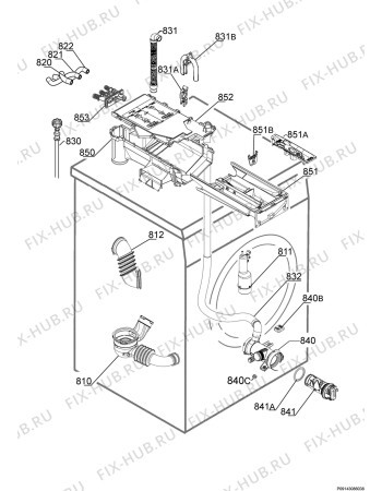 Взрыв-схема стиральной машины Zanussi ZWD8166W - Схема узла Hydraulic System 272